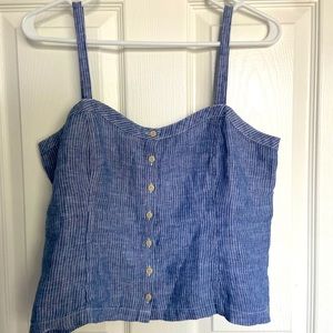 Everlane Linen Picnic Top